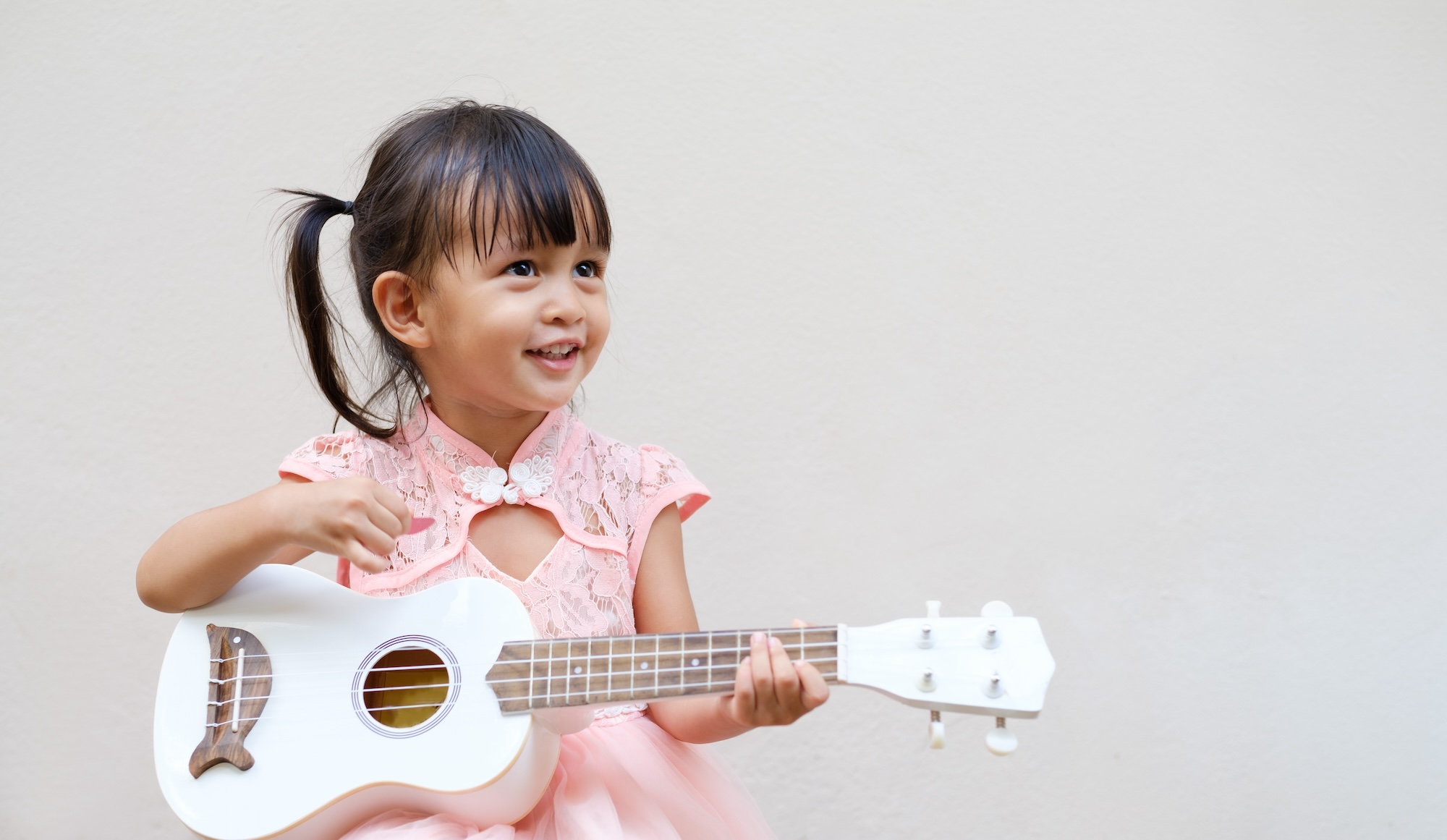 Girl with ukulele